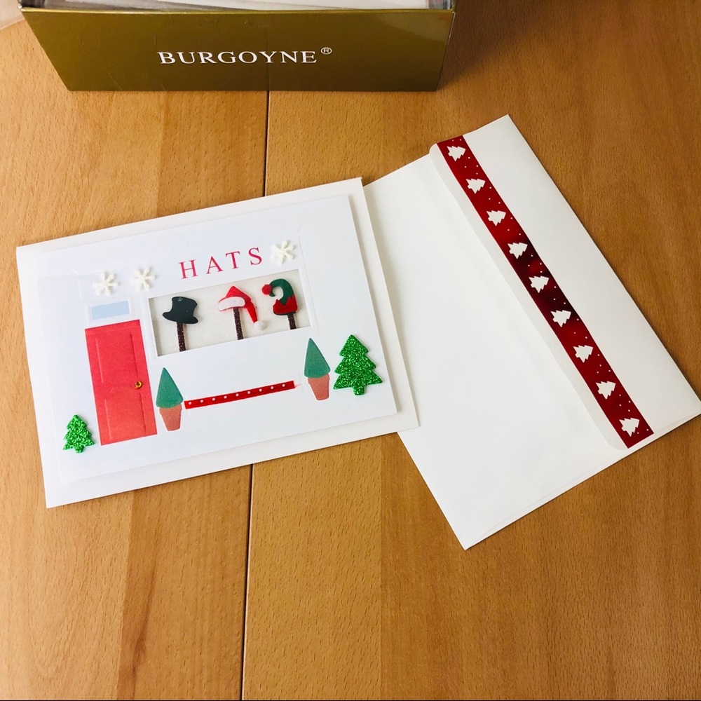 NWT Burgoyne HATS Design Boxed Holiday Note Cards